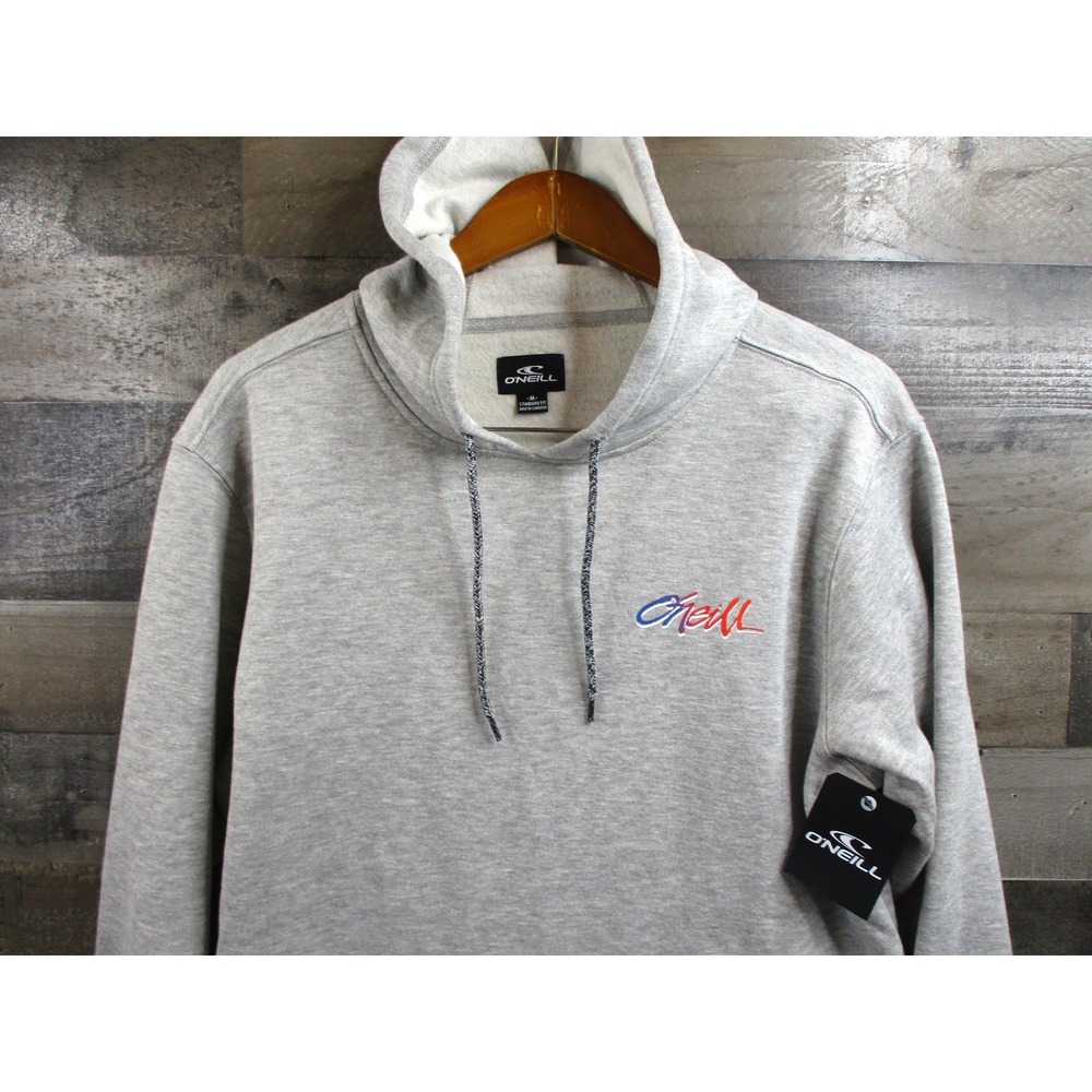O'Neill Hoodie Mens Medium Gray Kegstand Pullover Sweatshirt Surf Skate NEW